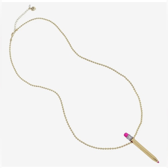NWT ⚜️✏️⚜️Betsey Johnson pencil pendant long - Picture 3 of 8